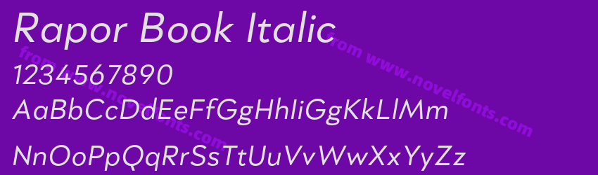 Rapor Book ItalicPreview Rapor Book ItalicPreview