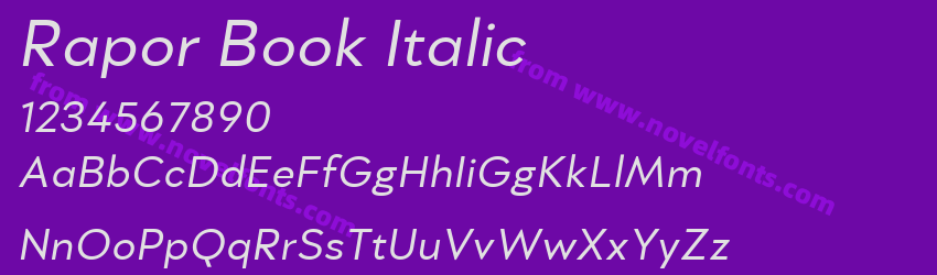 Rapor Book ItalicPreview Rapor Book ItalicPreview