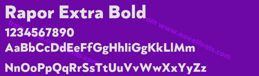 Rapor Extra BoldPreview Rapor Extra BoldPreview
