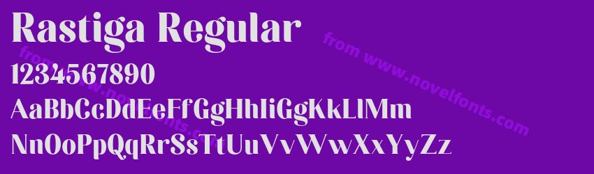 Rastiga RegularPreview Rastiga RegularPreview
