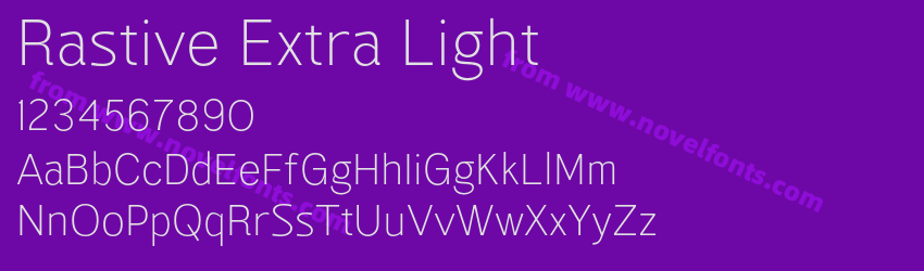 Rastive Extra LightPreview Rastive Extra LightPreview