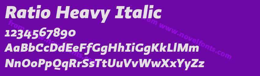 Ratio Heavy ItalicPreview Ratio Heavy ItalicPreview