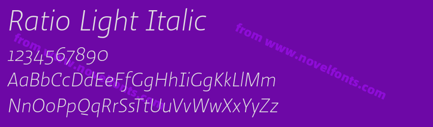 Ratio Light ItalicPreview Ratio Light ItalicPreview