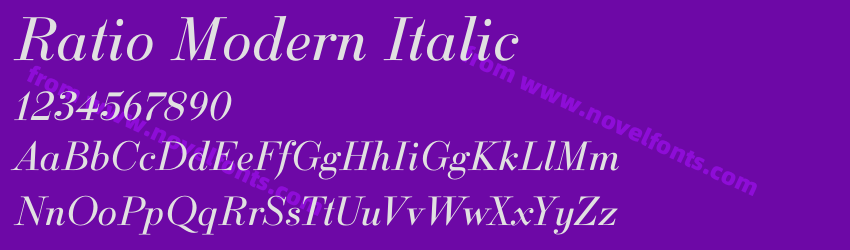 Ratio Modern ItalicPreview Ratio Modern ItalicPreview