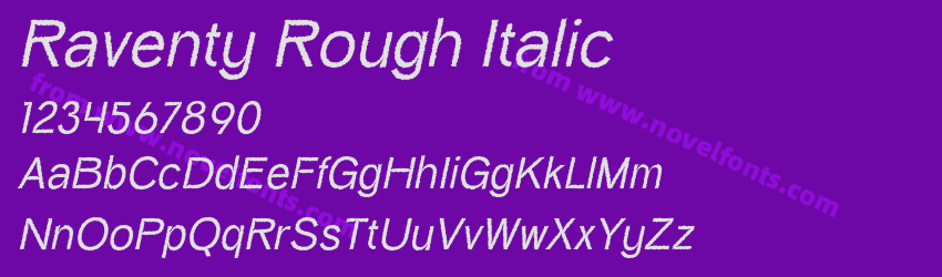 Raventy Rough ItalicPreview Raventy Rough ItalicPreview