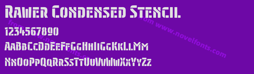 Rawer Condensed StencilPreview Rawer Condensed StencilPreview