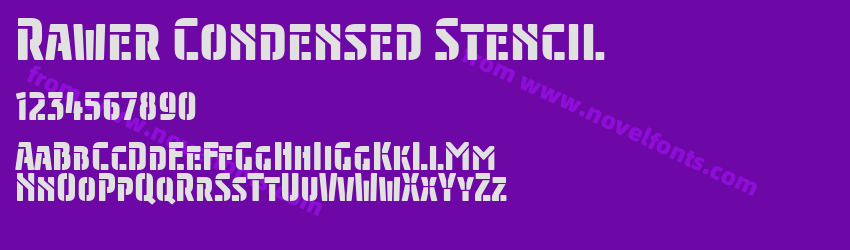 Rawer Condensed StencilPreview Rawer Condensed StencilPreview