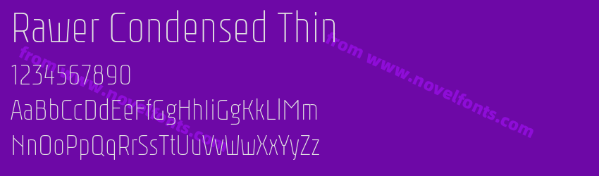 Rawer Condensed ThinPreview Rawer Condensed ThinPreview