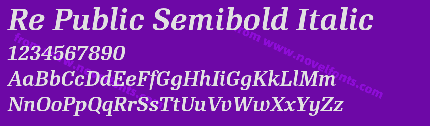 Re Public Semibold ItalicPreview Re Public Semibold ItalicPreview