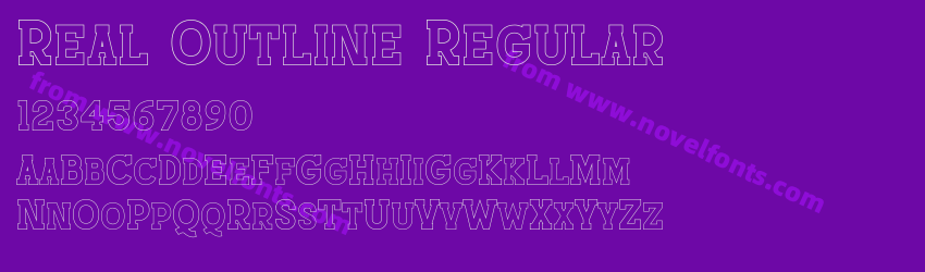 Real Outline RegularPreview Real Outline RegularPreview