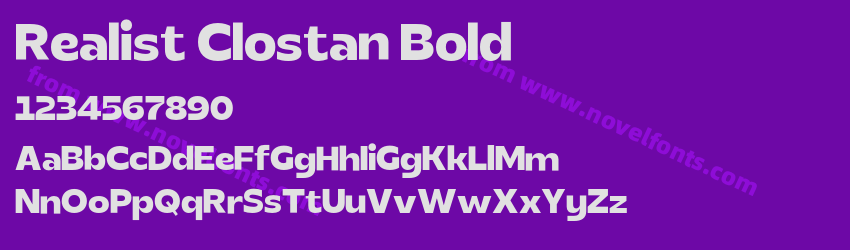 Realist Clostan BoldPreview Realist Clostan BoldPreview