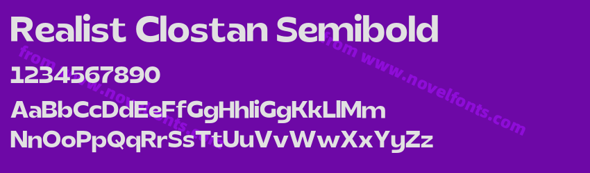 Realist Clostan SemiboldPreview Realist Clostan SemiboldPreview