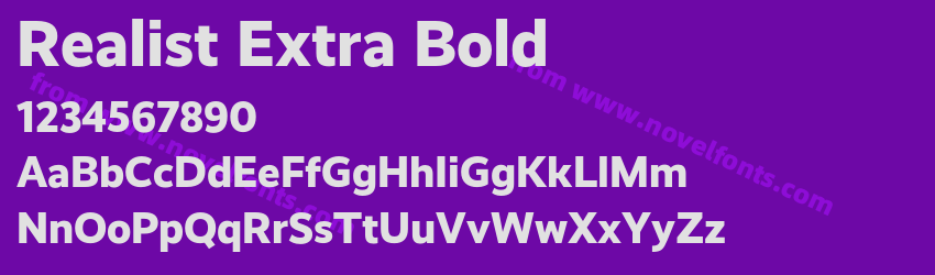 Realist Extra BoldPreview Realist Extra BoldPreview