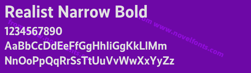 Realist Narrow BoldPreview Realist Narrow BoldPreview