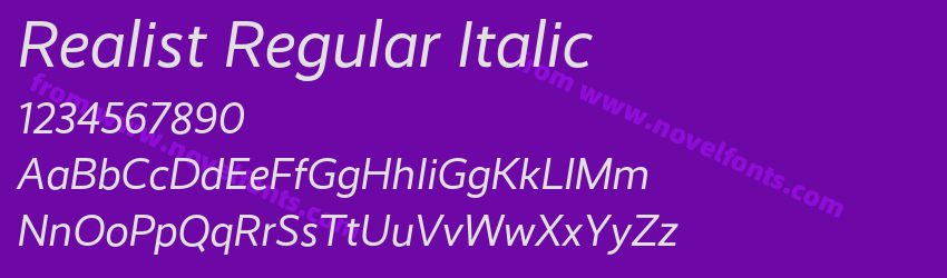 Realist Regular ItalicPreview Realist Regular ItalicPreview