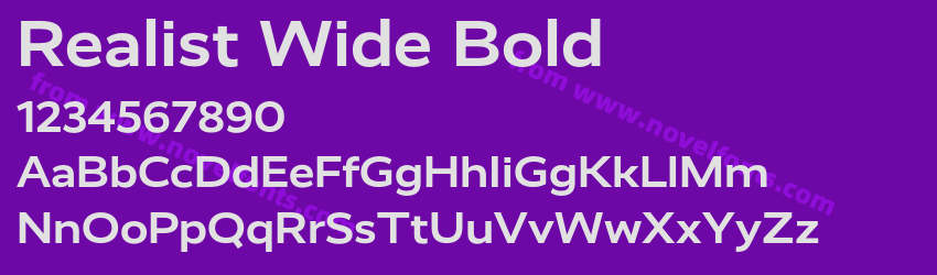 Realist Wide BoldPreview Realist Wide BoldPreview