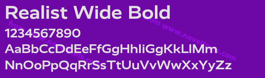 Realist Wide BoldPreview Realist Wide BoldPreview