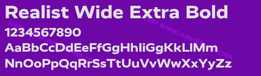 Realist Wide Extra BoldPreview Realist Wide Extra BoldPreview