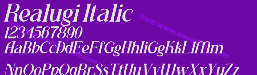 Realugi ItalicPreview Realugi ItalicPreview