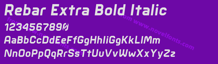 Rebar Extra Bold ItalicPreview Rebar Extra Bold ItalicPreview