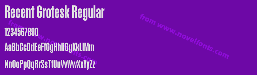 Recent Grotesk RegularPreview Recent Grotesk RegularPreview