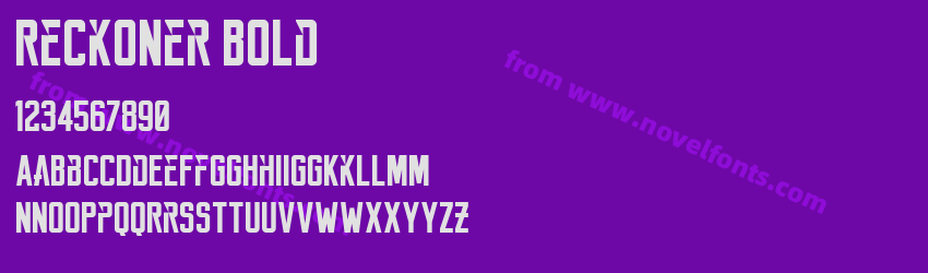 Reckoner BoldPreview Reckoner BoldPreview