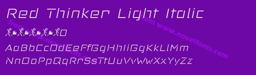Red Thinker Light ItalicPreview Red Thinker Light ItalicPreview