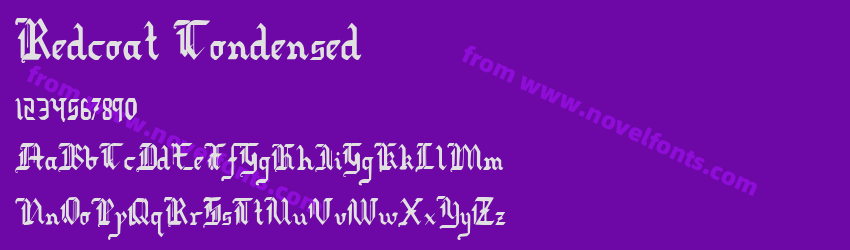 Redcoat CondensedPreview Redcoat CondensedPreview