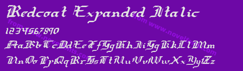 Redcoat Expanded ItalicPreview Redcoat Expanded ItalicPreview