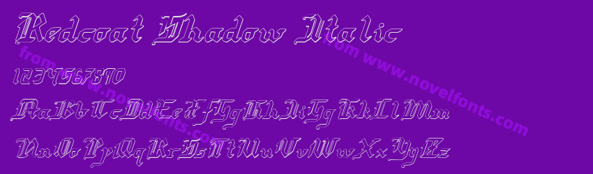 Redcoat Shadow ItalicPreview Redcoat Shadow ItalicPreview