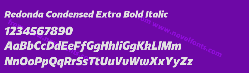 Redonda Condensed Extra Bold ItalicPreview Redonda Condensed Extra Bold ItalicPreview