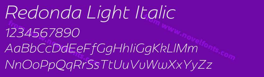 Redonda Light ItalicPreview Redonda Light ItalicPreview