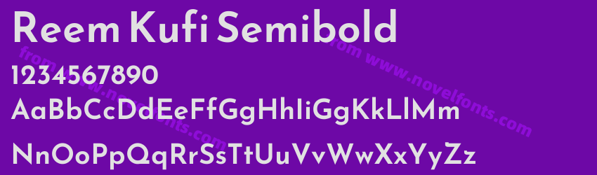 Reem Kufi SemiboldPreview Reem Kufi SemiboldPreview