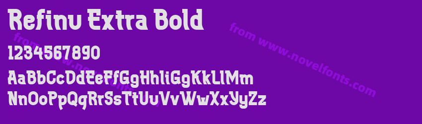 Refinu Extra BoldPreview Refinu Extra BoldPreview
