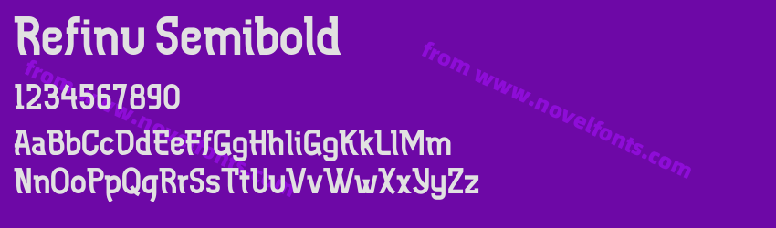 Refinu SemiboldPreview Refinu SemiboldPreview