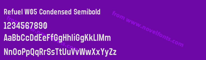 Refuel W05 Condensed SemiboldPreview Refuel W05 Condensed SemiboldPreview