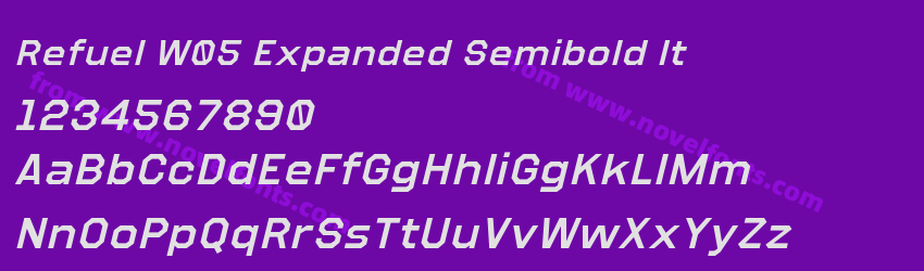 Refuel W05 Expanded Semibold ItPreview Refuel W05 Expanded Semibold ItPreview