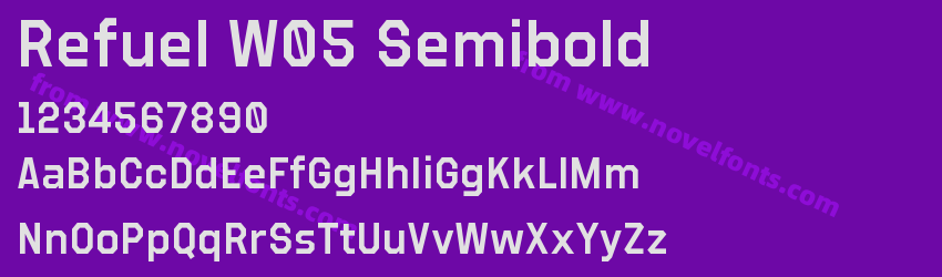 Refuel W05 SemiboldPreview Refuel W05 SemiboldPreview