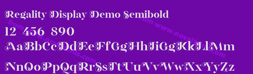 Regality Display Demo SemiboldPreview Regality Display Demo SemiboldPreview