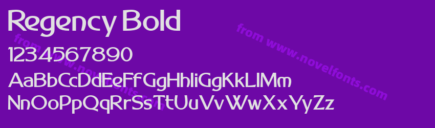 Regency BoldPreview Regency BoldPreview