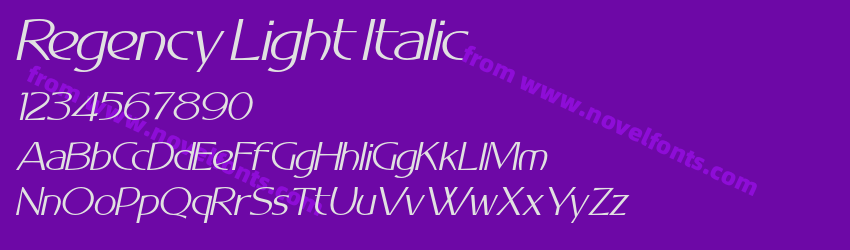 Regency Light ItalicPreview Regency Light ItalicPreview