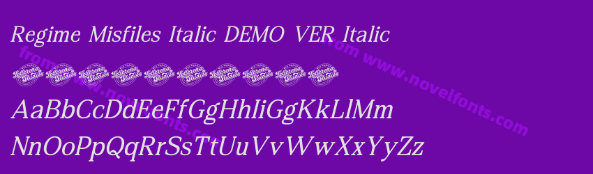 Regime Misfiles Italic DEMO VER ItalicPreview Regime Misfiles Italic DEMO VER ItalicPreview