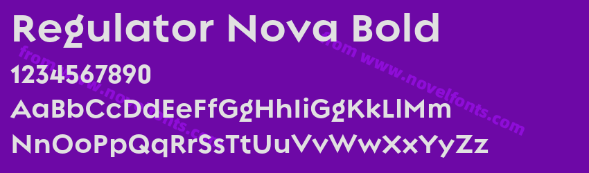 Regulator Nova BoldPreview Regulator Nova BoldPreview