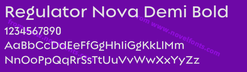 Regulator Nova Demi BoldPreview Regulator Nova Demi BoldPreview