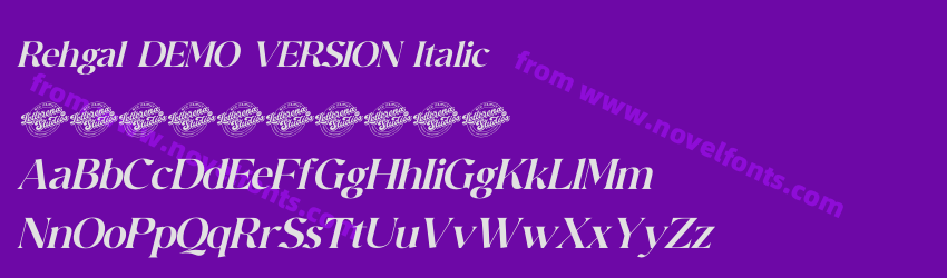 Rehgal DEMO VERSION ItalicPreview Rehgal DEMO VERSION ItalicPreview