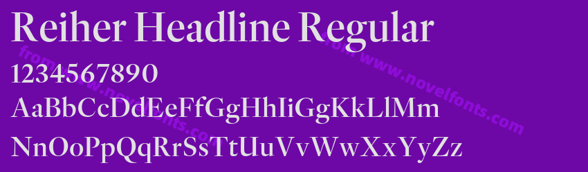Reiher Headline RegularPreview Reiher Headline RegularPreview