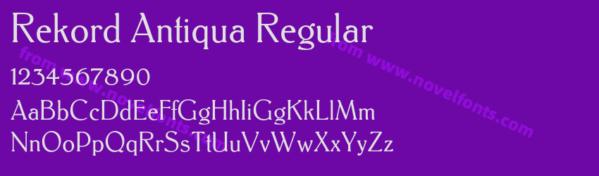 Rekord Antiqua RegularPreview Rekord Antiqua RegularPreview