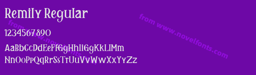 Remily RegularPreview Remily RegularPreview