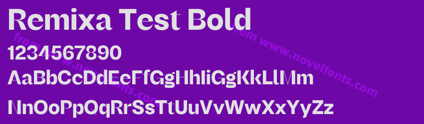 Remixa Test BoldPreview Remixa Test BoldPreview