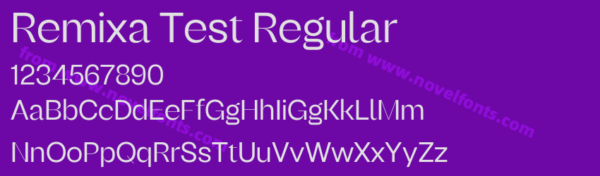 Remixa Test RegularPreview Remixa Test RegularPreview